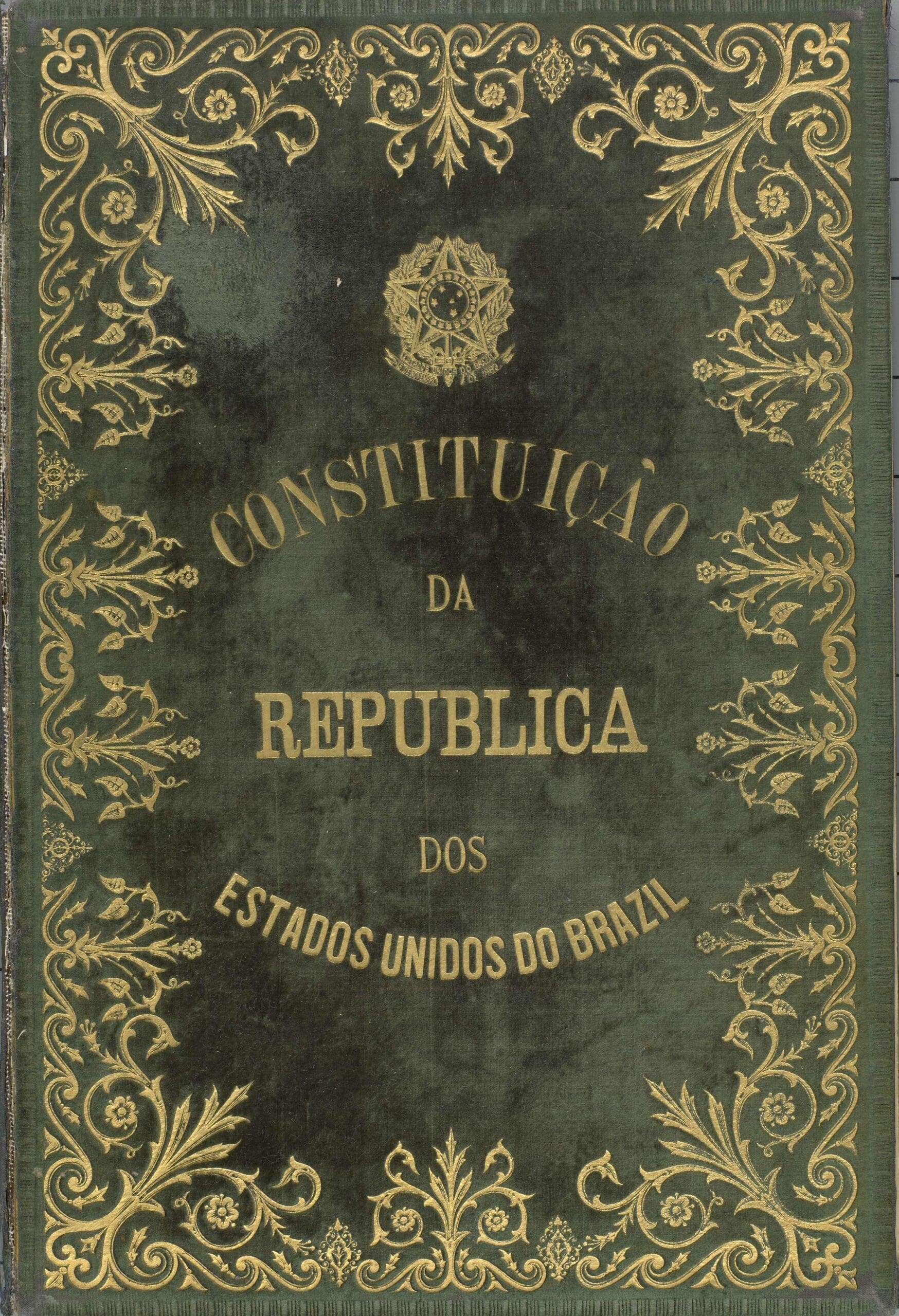 Constituição da República dos Estados Unidos do Brasil de 1891. Imagem: Domínio Público / Wikimedia Commons.